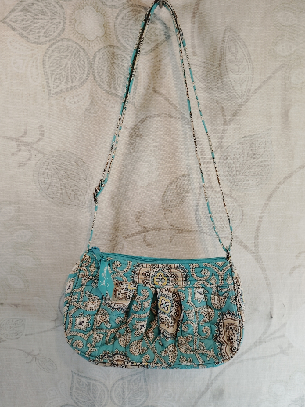 Vera Bradley Turquoise Paisley Crossbody Bag